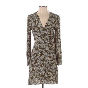 & Other Stories Leopard Wrap Dress size 8 Midi length